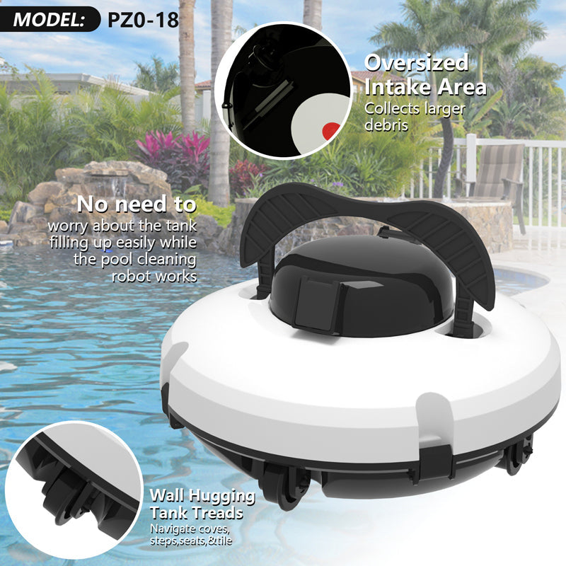 🤖49% OFF🌊 Pool Cleaning Robot | Cordless · Powerful Suction · Smart Navigation · One-Touch Start · Easy-to-Remove Filter Basket