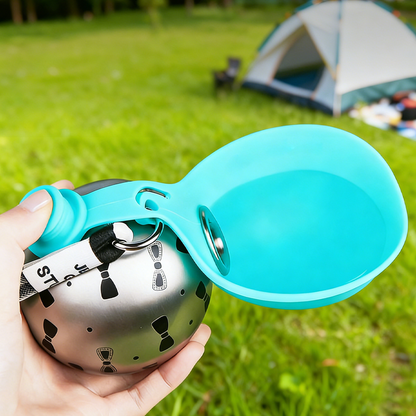 🐕💧 49% OFF! 2-in-1 Portable Dog Water Bottle for Small Dogs – Leak-Proof & Compact