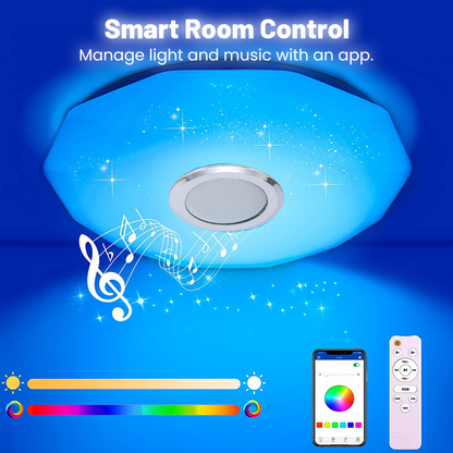 🥳2026 HOT SALE🥳💞50K+ SOLD!💥43% OFF! 🔥Smart LED Music Ceiling Light with Bluetooth Speaker
