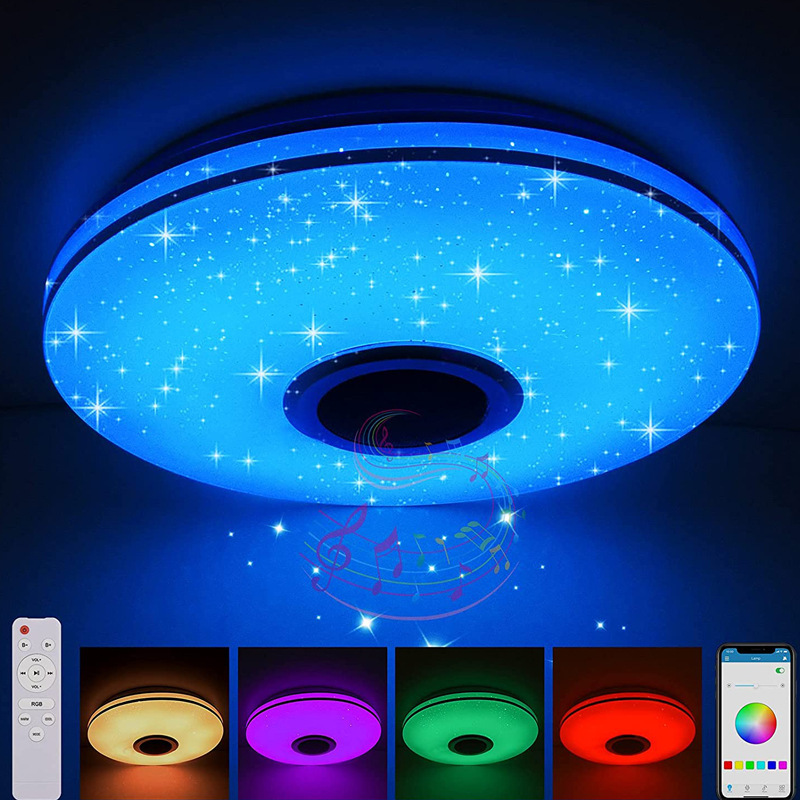 🥳2026 HOT SALE🥳💞50K+ SOLD!💥43% OFF! 🔥Smart LED Music Ceiling Light with Bluetooth Speaker