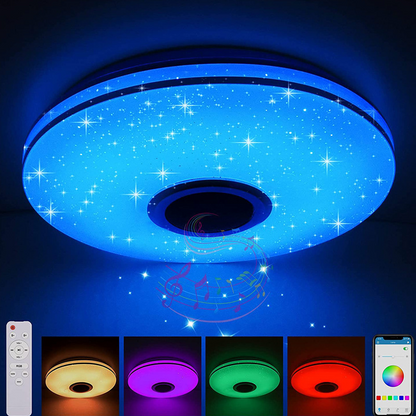 🥳2026 HOT SALE🥳💞50K+ SOLD!💥43% OFF! 🔥Smart LED Music Ceiling Light with Bluetooth Speaker