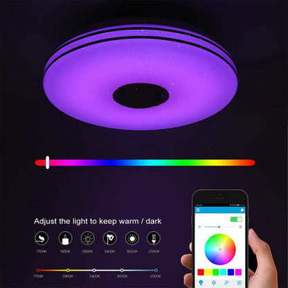 🥳2026 HOT SALE🥳💞50K+ SOLD!💥43% OFF! 🔥Smart LED Music Ceiling Light with Bluetooth Speaker