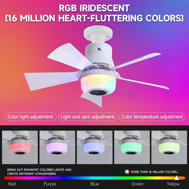 🔥Summer Special🌬️Smart Ceiling Fan with Light, RGB & Bluetooth Speaker