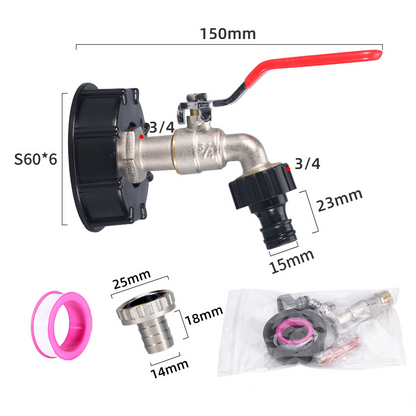 🔥Limited-time Offer🚿Heavy-Duty Brass Tap for IBC Water Butt Container