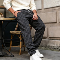 🔥2026 New Arrival ＆ Hot Sale ＆ 48％ Off🔥Men's Plus Size Plaid Drawstring Trousers