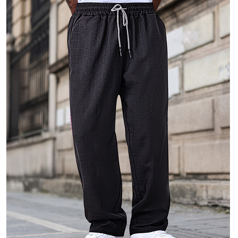 🔥2026 New Arrival ＆ Hot Sale ＆ 48％ Off🔥Men's Plus Size Plaid Drawstring Trousers