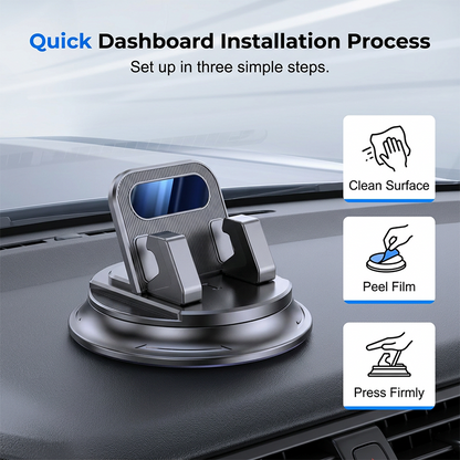 🚗 49% OFF NOW!📱 Rotating Dashboard Car Phone Holder – 360° Adjustable & Anti-Slip – Hands-Free Phone Mount 🛡️