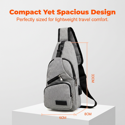 🎒 49% OFF NOW!⛰️ Outdoor Sport Sling Pack – Multifunctional, Durable & USB Port – Urban Commuter Essential 🚴‍♂️