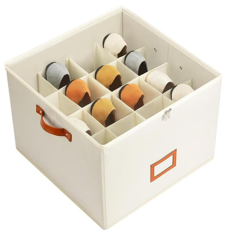 👟 49% OFF NOW!📦Shoe Storage Box for Closet Foldable Organiser with Clear Lid & Reinforced Handles Fits 16-Pair Slippers Space-Saving Bin for Closet Organisation✨