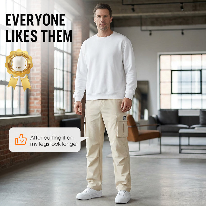 👖 49% OFF! ✨ Men's Cargo Pants – Multi-Pockets, Stretch, Casual ✨