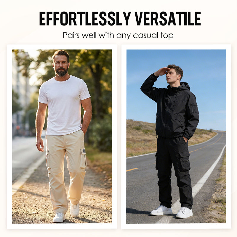 👖 49% OFF! ✨ Men's Cargo Pants – Multi-Pockets, Stretch, Casual ✨