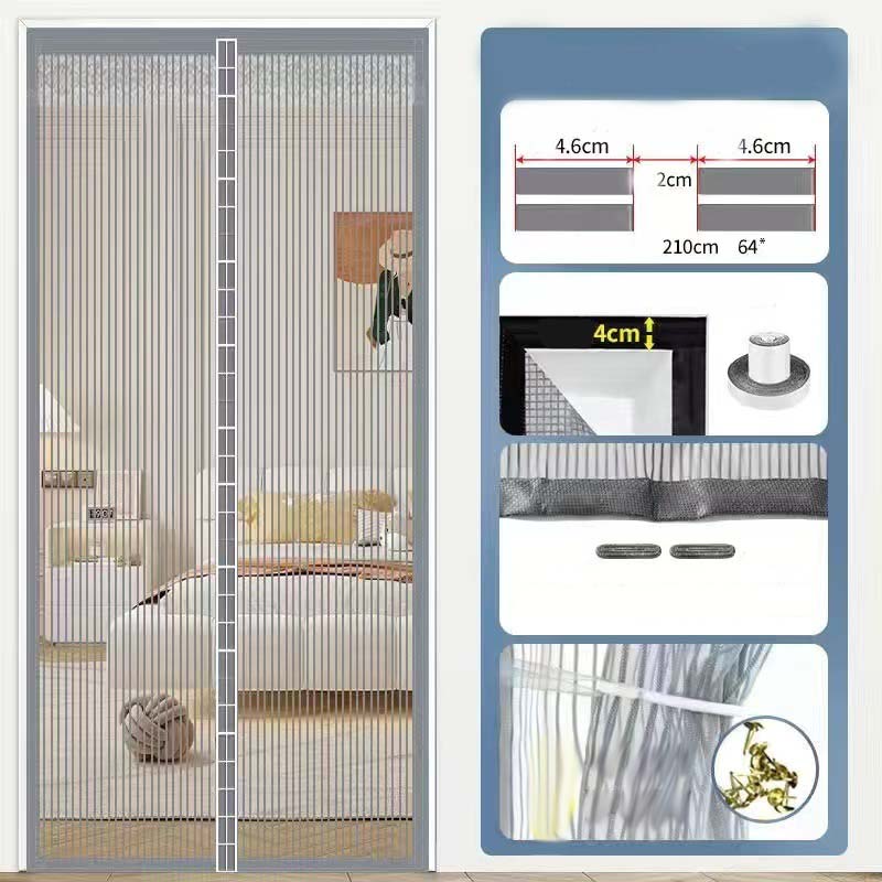 🚪 49% OFF NOW! 🧲 Heavy-Duty Magnetic Screen Door – Self-sealing, pet-friendly & easy install – keeps bugs out, lets fresh air in 🌿