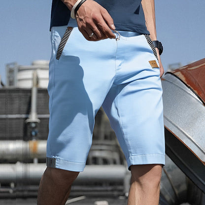 🩳 LIMITED-TIME 49% OFF! ✨ Men's Color-Block Shorts – Drawstring, Cotton Blend, Casual ✨