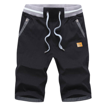 🩳 LIMITED-TIME 49% OFF! ✨ Men's Color-Block Shorts – Drawstring, Cotton Blend, Casual ✨