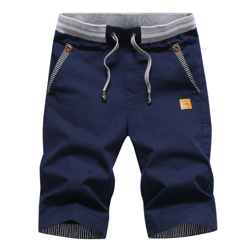 🩳 LIMITED-TIME 49% OFF! ✨ Men's Color-Block Shorts – Drawstring, Cotton Blend, Casual ✨