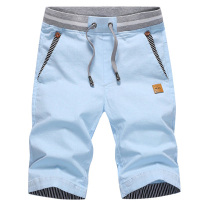 🩳 LIMITED-TIME 49% OFF! ✨ Men's Color-Block Shorts – Drawstring, Cotton Blend, Casual ✨