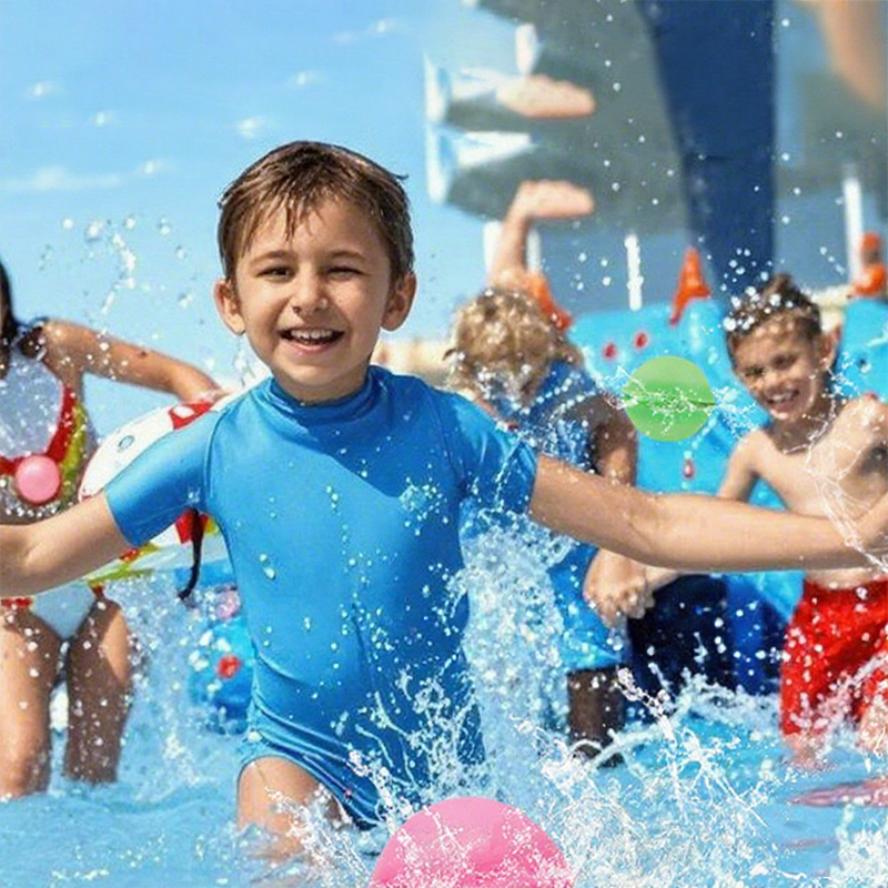 🎈 49% OFF NOW! 💧 12 PCS Non-Magnetic Silicone Water Balloon Toy – Reusable, leak-proof & eco-friendly – perfect for pool fights, beach fun or summer parties 💦