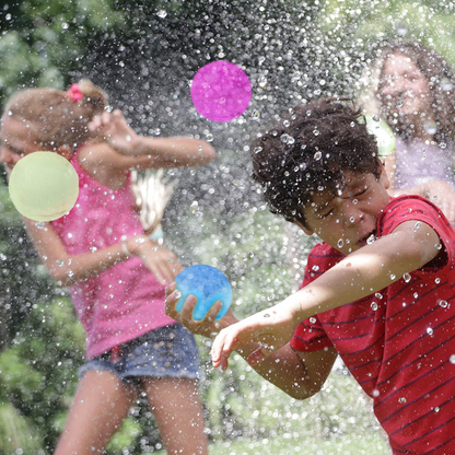🎈 49% OFF NOW! 💧 12 PCS Non-Magnetic Silicone Water Balloon Toy – Reusable, leak-proof & eco-friendly – perfect for pool fights, beach fun or summer parties 💦