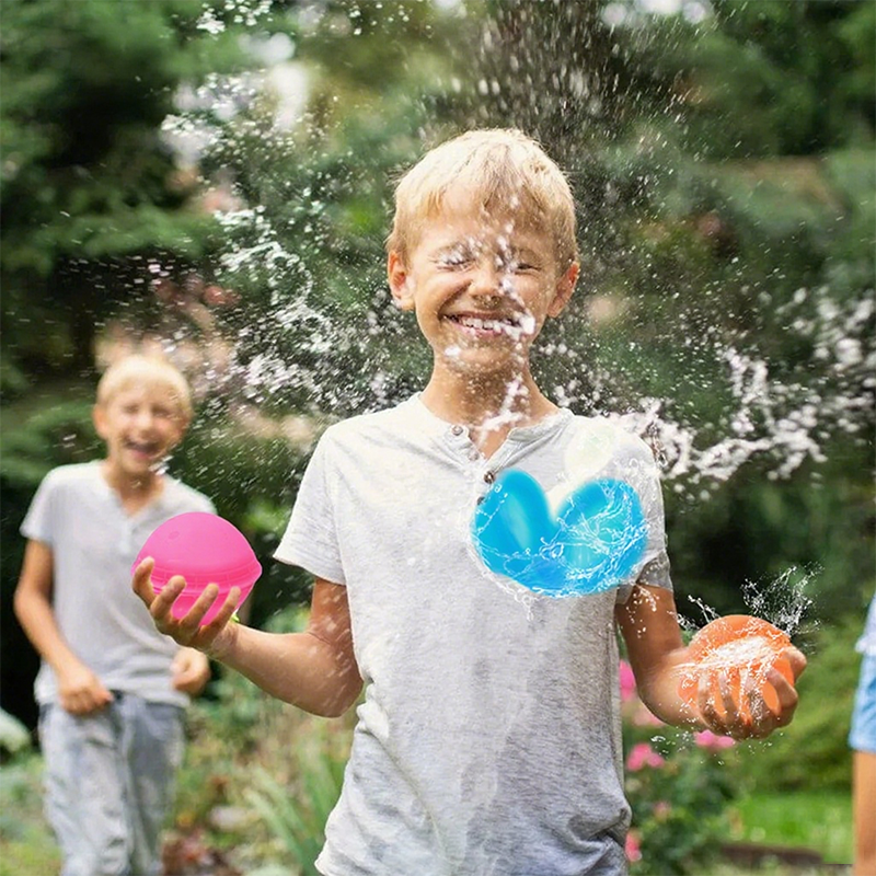 🎈 49% OFF NOW! 💧 12 PCS Non-Magnetic Silicone Water Balloon Toy – Reusable, leak-proof & eco-friendly – perfect for pool fights, beach fun or summer parties 💦