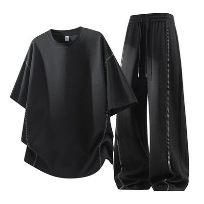 👕 LIMITED-TIME 49% OFF! ✨ Men's Crew Neck T-Shirt & Pants Set – Casual, Cooling, Comfortable ✨