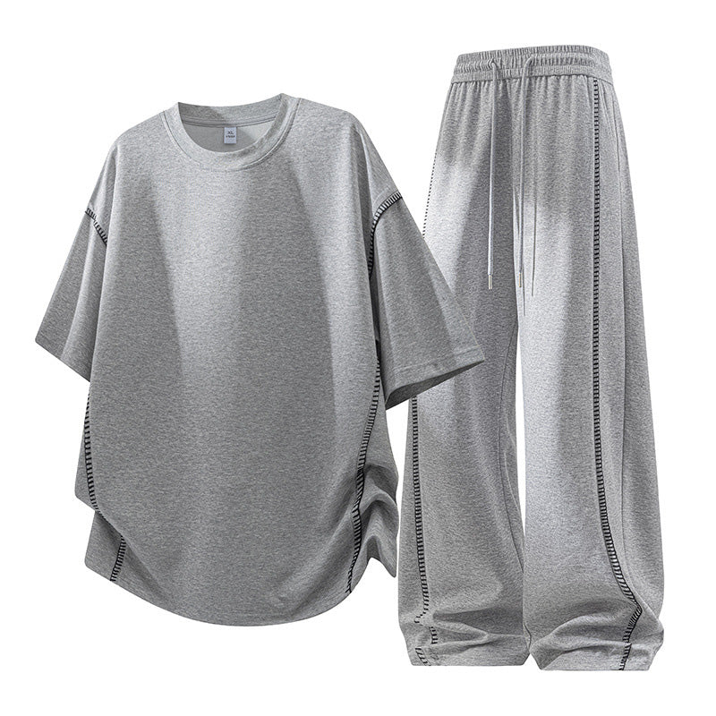 👕 LIMITED-TIME 49% OFF! ✨ Men's Crew Neck T-Shirt & Pants Set – Casual, Cooling, Comfortable ✨