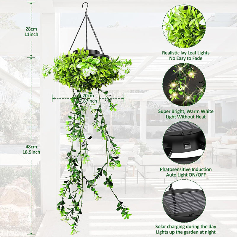 ⏳Limited-time 49% off⏰Solar-Powered Hanging Milan Grass Light🌞💡