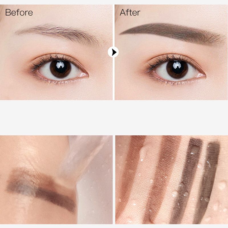 💄49% OFF NOW ! 🖌️2-Color Waterproof Eyebrow Stamp Powder Kit, Smudge-Proof Quick Natural Full Brow Makeup with Dual-End Brush