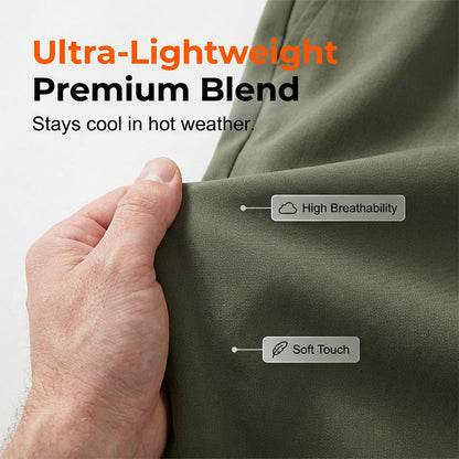 🩳 49% OFF NOW!❄️ Men's Ice Silk Capri Shorts – Breathable & Ultra-Light – Cool 3/4 Lounge Pants 🌬️