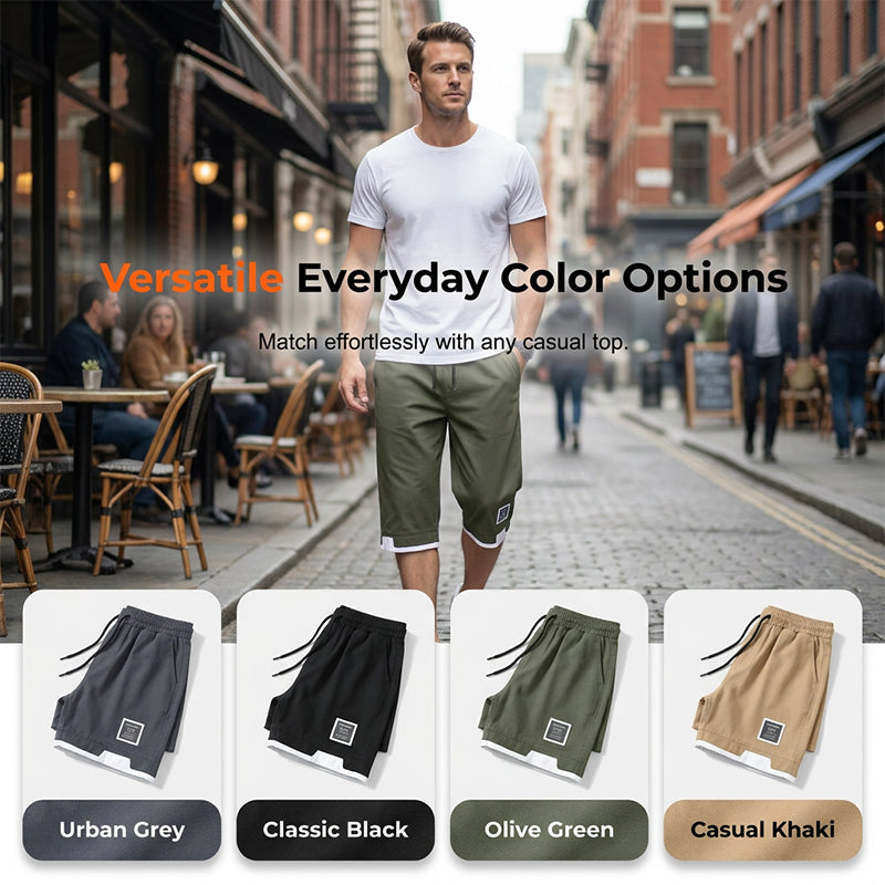 🩳 49% OFF NOW!❄️ Men's Ice Silk Capri Shorts – Breathable & Ultra-Light – Cool 3/4 Lounge Pants 🌬️