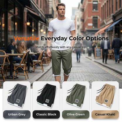 🩳 49% OFF NOW!❄️ Men's Ice Silk Capri Shorts – Breathable & Ultra-Light – Cool 3/4 Lounge Pants 🌬️