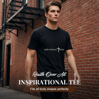 👕 49% OFF NOW! ✝️ Faith Over All Inspirational Tee – Soft cotton, uplifting message & perfect for daily wear or meaningful gifting 🙏