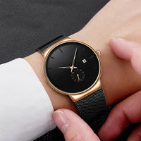 ⌚ 49% OFF NOW ! ⚡ Men's Minimalist Waterproof Quartz Watch – Sleek Simple Design, Precise Timekeeping & Daily Waterproof Function ✨
