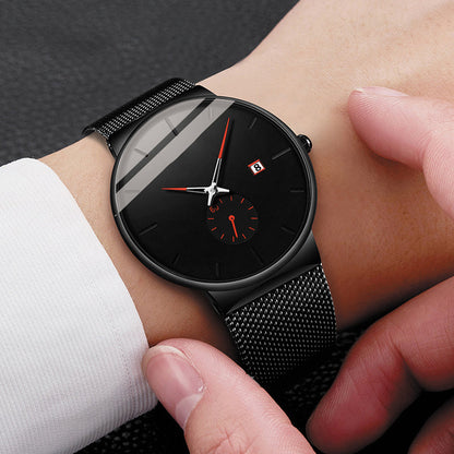 ⌚ 49% OFF NOW ! ⚡ Men's Minimalist Waterproof Quartz Watch – Sleek Simple Design, Precise Timekeeping & Daily Waterproof Function ✨