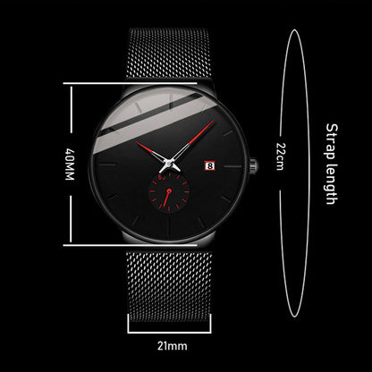 ⌚ 49% OFF NOW ! ⚡ Men's Minimalist Waterproof Quartz Watch – Sleek Simple Design, Precise Timekeeping & Daily Waterproof Function ✨
