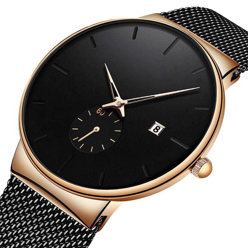 ⌚ 49% OFF NOW ! ⚡ Men's Minimalist Waterproof Quartz Watch – Sleek Simple Design, Precise Timekeeping & Daily Waterproof Function ✨