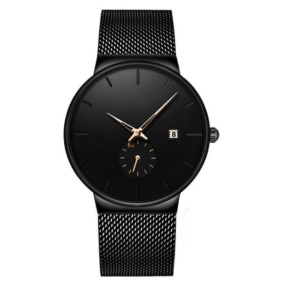 ⌚ 49% OFF NOW ! ⚡ Men's Minimalist Waterproof Quartz Watch – Sleek Simple Design, Precise Timekeeping & Daily Waterproof Function ✨