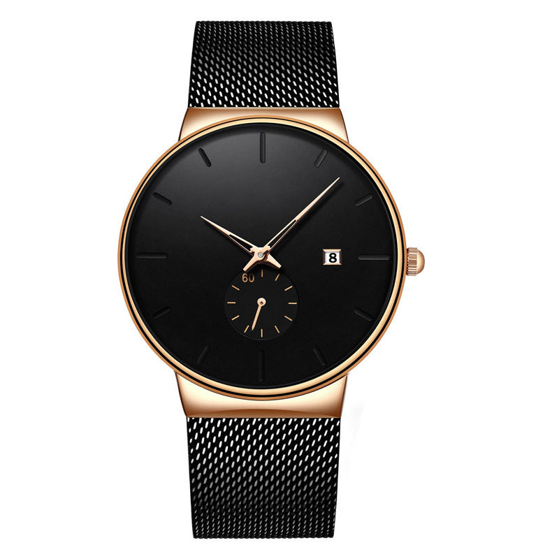 ⌚ 49% OFF NOW ! ⚡ Men's Minimalist Waterproof Quartz Watch – Sleek Simple Design, Precise Timekeeping & Daily Waterproof Function ✨