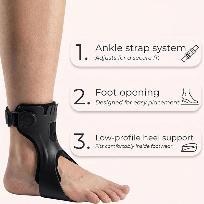 🔥Hot Sale 49% OFF🔥 Regain Mobility! Adjustable Foot Drop Brace with Inflatable Liner – Daily Support ✨