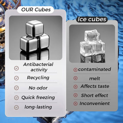 🧊49% OFF!🎁Stainless Steel Ice Cubes – Food Grade 304 Steel, Fast Cooling, Reusable, Gift Box Included. Great for Home Bar, Party or Father’s Day Gift! 🍸🎉💪