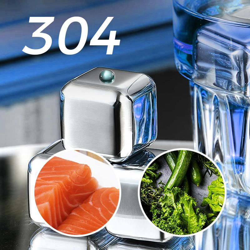 🧊49% OFF!🎁Stainless Steel Ice Cubes – Food Grade 304 Steel, Fast Cooling, Reusable, Gift Box Included. Great for Home Bar, Party or Father’s Day Gift! 🍸🎉💪