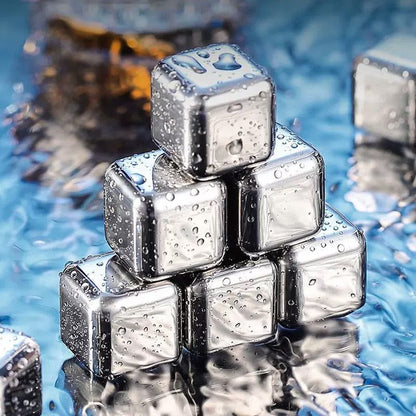 🧊49% OFF!🎁Stainless Steel Ice Cubes – Food Grade 304 Steel, Fast Cooling, Reusable, Gift Box Included. Great for Home Bar, Party or Father’s Day Gift! 🍸🎉💪