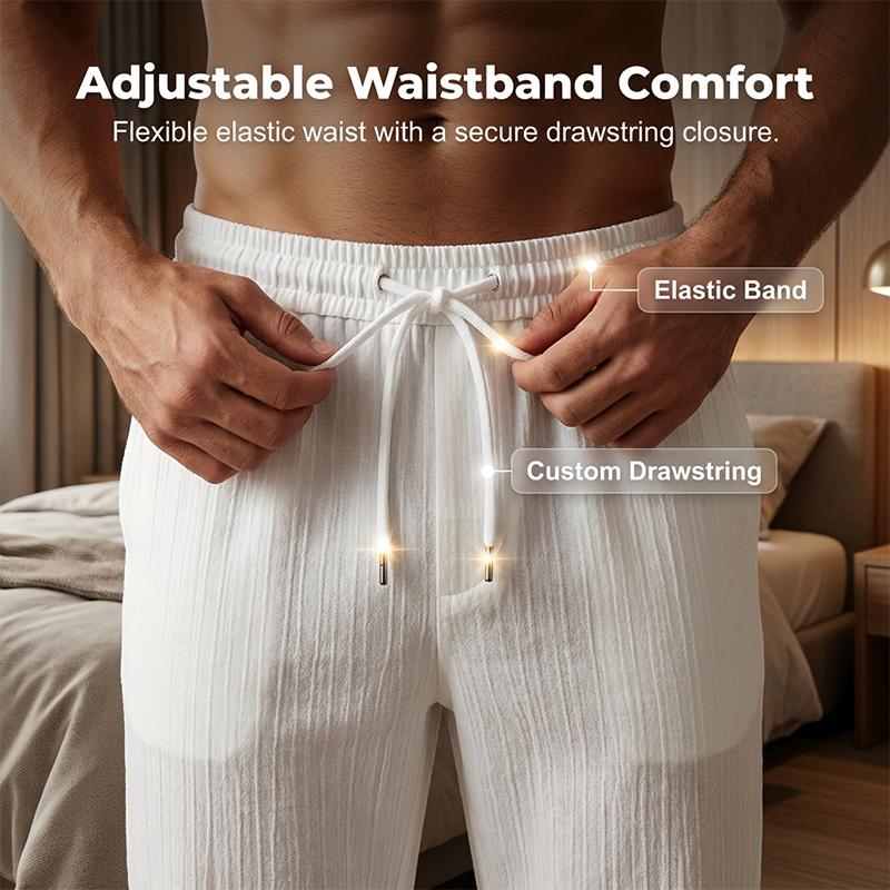 👔 LIMITED-TIME 49% OFF! ✨ Men's Textured 2-Piece Set – Shirt & Pants, Breathable, Coordinated 🧳