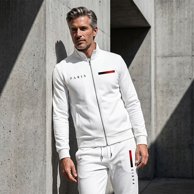🧥 LIMITED-TIME 49% OFF! ✨ Men's Printed Zip Jacket & Pants Set – Complete, Soft, Casual 🎨