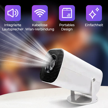 💞🎬49% OFF! 1080P WiFi Projector – Wireless mirroring, built‑in stereo. Great for movies, games & family time. A cozy home cinema. 🛋️🎞️