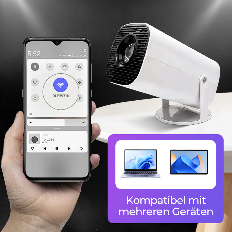 💞🎬49% OFF! 1080P WiFi Projector – Wireless mirroring, built‑in stereo. Great for movies, games & family time. A cozy home cinema. 🛋️🎞️