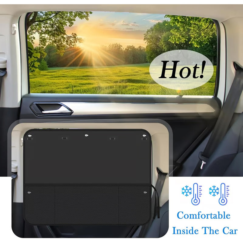 🔥49% OFF🚗🔆Car Window Shades with Storage Pockets