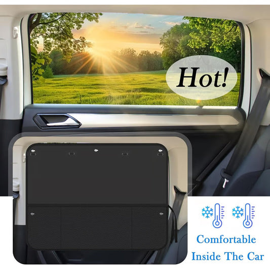 🔥49% OFF🚗🔆Car Window Shades with Storage Pockets