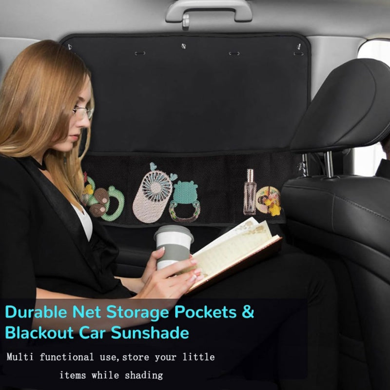 🔥49% OFF🚗🔆Car Window Shades with Storage Pockets