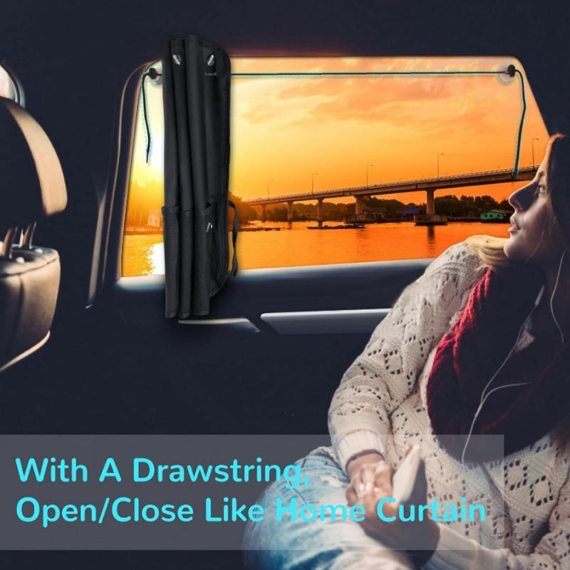 🔥49% OFF🚗🔆Car Window Shades with Storage Pockets
