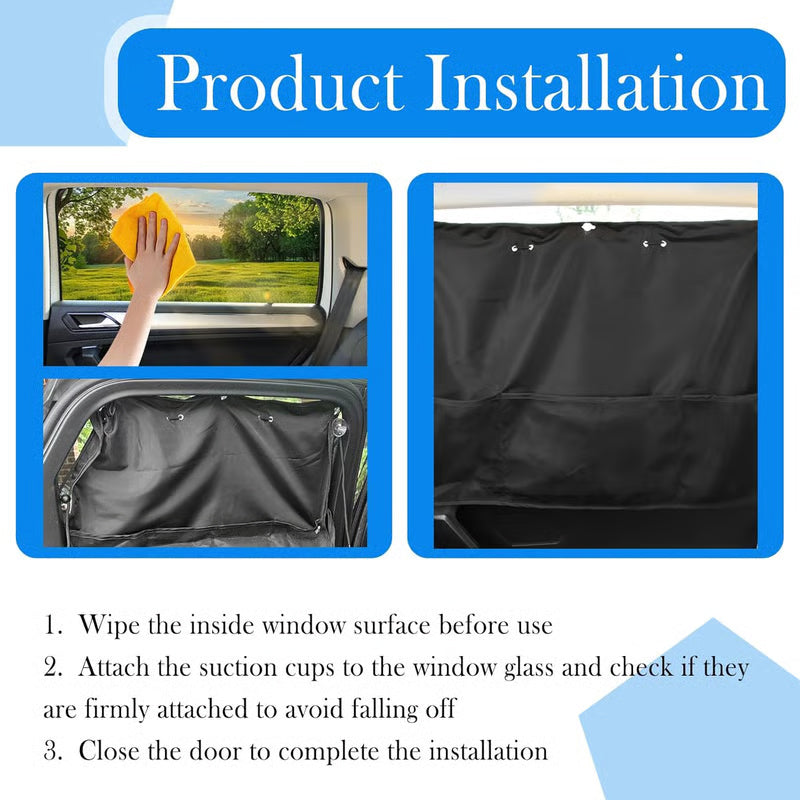 🔥49% OFF🚗🔆Car Window Shades with Storage Pockets